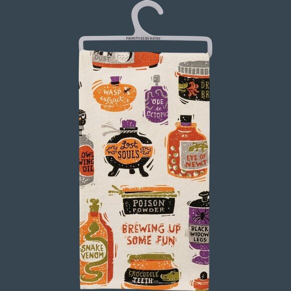 Primitives By Kathy Halloween-Themed Kitchen Towel All Over Print - Picture 1 of 2
